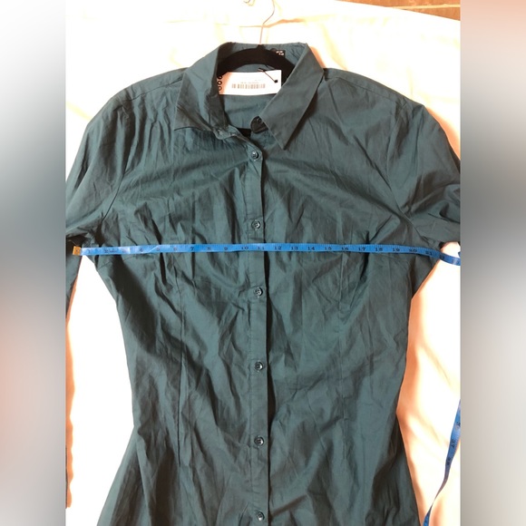 BOOHOO PLUS CHECK SELF BELTED SHIRT DRESS SIZE: 16 - Picture 5 of 8